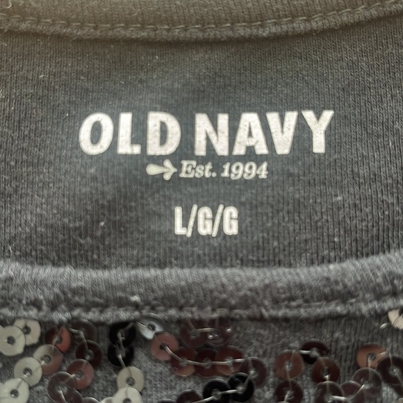Old Navy Sequence Top. Super cute 
Size L. Stretchy 
Gently Used 
#290A - Picture 3 of 6